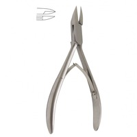 Pince à ongles professionnelle en acier inoxydable coupe-cuticules et ongles robustes pour salon et usage domestique