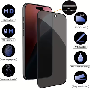 Offerta Speciale Economica 28 °   Pellicola protettiva anti-spia per tutti i modelli di <span class=keywords><strong>iPhone</strong></span>, <span class=keywords><strong>protezione</strong></span> per la privacy in <span class=keywords><strong>vetro</strong></span>. - Product Image 4