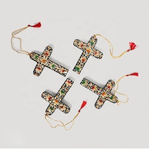 Stock de adornos de Cruz de Navidad ecológicos en diferentes tamaños cuenta regresiva festiva decoración de Navidad suministros de arte - Product Image 3