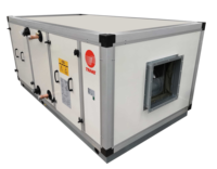 Climatiseur commercial encastrable Trane CLCP avec compresseur DC et système HVAC, réfrigérant R-410A