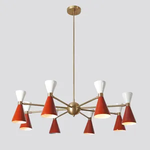 Large 8-Arm <b>Sputnik</b> Indoor <b>Chandelier</b> Lighting - Product Image 2