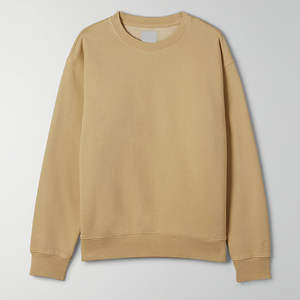 Sudadera de calle para mujer, ropa informal sólida 100% de algodón, transpirable, ligera, cuello redondo, manga larga, logotipo personalizado - Product Image 4