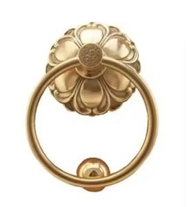 Aldaba de puerta de Metal de diseño antiguo, adorno decorativo para puerta delantera, entrada de Villa para el hogar, manija de anillo resistente, Hardware clásico - Product Image 1