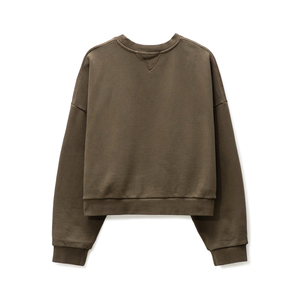 Custom Men's Sweatshirt High Quality 100% Cotton Long Sleeve Neck Embroidered Winter Fleece Custom Logo Hot Sell Wholesale Price - Product Image 2