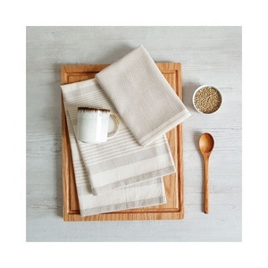 Serviette de cuisine unique, nordique, attrayante, à imprimé animal brodé numériquement, écologique, 100% coton filé, pour dîner, fête, restaurant - Product Image 1