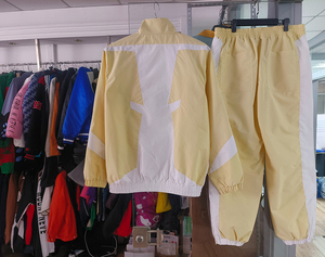 Logo personnalisé Veste de survêtement zippée à capuche coupe-vent d'entraînement d'hiver pour hommes avec patchwork et jogger avec ensemble deux pièces 100% coton - Product Image 5