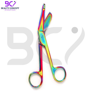 Tijeras de vendaje de material superior multicolor Acero inoxidable en precio razonable para cirugía Tijeras de vendaje quirúrgico Lister - Product Image 2
