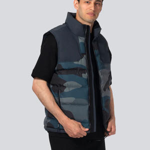 Blouson bouffant en coton épais à la mode pour hommes Blouson bombardier graphique à impression numérique personnalisé fermeture à glissière grande taille personnalisable - Product Image 2