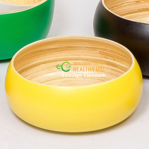 100% bol en bambou biodégradable/bol à salade en bambou/bol à mélanger en bambou avec le prix le moins cher et la vente en gros - Product Image 1