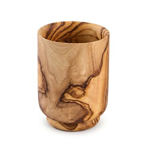 แก้วไม้สไตล์มินิมอลรักษ์โลก Bulk ArtisRaw (6.1 ออนซ์) ทำจากไม้มะกอกตูนิเซีย สำหรับคริสต์มาสและเปิดเทอม - Product Image 1