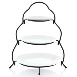 ที่วางเค้กโลหะสีเงินสำหรับใช้ตกแต่งโต๊ะแท่นวางเค้กรูปทรงโค้งมนสำหรับฉลองเทศกาลคริสต์มาสปีใหม่ - Product Image 2