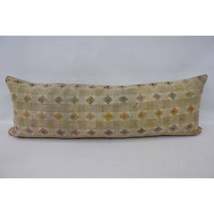 หมอนผ้าวูลสีเบจ16X48นิ้วลายวินเทจเทคนิคการเย็บปะติดปะต่อกันแบบวินเทจ - Product Image 1