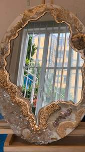 Wholesale Handmade Rectangle Modern <b>Photo</b> <b>Frame</b> with Buffalo Bone Druzy Slice for Home & Wedding Decor - Product Image 5