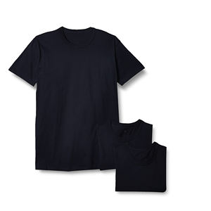 T-shirt homme personnalisé en coton/bambou tricoté, coupe classique – Anti-plis et respirant - Product Image 1