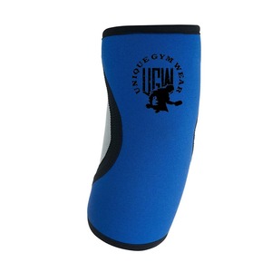 Manchons de coude en néoprène avec logo personnalisé, épaisseur 7 mm + 5 mm, pour la musculation, le powerlifting - Soutien de compression, équipement de gym - Product Image 1