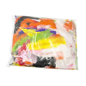 ขนไก่งวงสำหรับงานฝีมือ 320 ชิ้น ขนาด 10 ซม. ย้อมสี ปลอดสารพิษ สีสันสดใส มีสีตามสั่ง คุณภาพเยี่ยม - Product Image 5