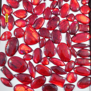 Red Coated Labradorite 100 Gram Lot <b>Mix</b> Shape Cabochon Wholesale Loose Gemstone For Jewelry Making - Product Image 3