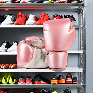Gants de boxe de compétition robustes en latex pour hommes et femmes, 12 oz, en cuir PU, pour entraînement de boxe, kickboxing et MMA - Product Image 6