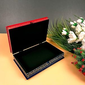 Boîte à bijoux en bois de qualité supérieure, motifs imprimés personnalisés, impression détaillée pour le rangement des accessoires de bijouterie, sur mesure - Product Image 4