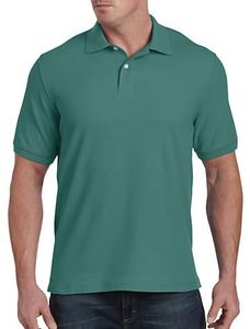 Polo de golf décontracté pour homme à manches courtes 100% coton anti-froissement avec logo brodé sur le devant motif uni - Product Image 6