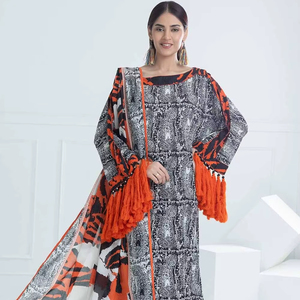 Heavy Party 2025 Dress 3 piezas Bollywood El mejor diseño indio paquistaní Ecológico Higher Traditional Lawn Shalwar Kameez - Product Image 1