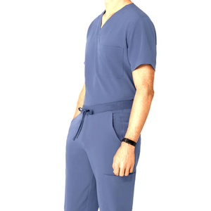 Tenues de travail médicales pour hommes en gros, OEM, vêtements de travail médicaux, usine, salon de beauté, uniforme de médecin, infirmière, chirurgien, ensembles de blouses en coton - Product Image 3