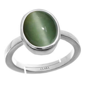 Anillo de Piedra Preciosa Lehsuniya de Ojo de Gato Natural Certificado para Uso Diario - Product Image 1