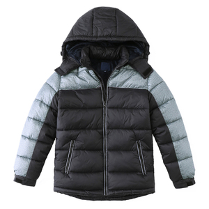 Custom High Quality Men's Stand Collar Puffer <b>Jacket</b> Hood Winter Outdoor Activities <b>Waterproof</b> Breathable Reversible Thick - Product Image 1