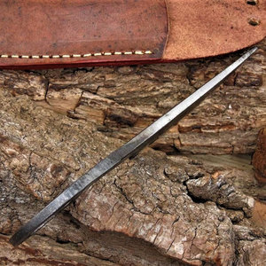 Couteaux Viking médiévaux en acier à haute teneur en carbone faits à la main forgés à la main avec gaine en cuir disponibles en ligne à la vente - Product Image 6