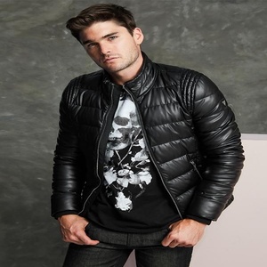 2022 haute qualité réversible Polyester diamant matelassé hommes veste toile rembourré manteau d'hiver - Product Image 3