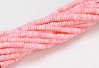 Perles d'espacement Heishi de pneu lisse d'opale de bonbon rose 5mm 8mm bijoux de brin de pierres précieuses en vrac faisant l'approvisionnement en gros en vrac de l'Inde