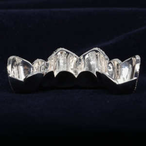 8 dientes Iced Out Grillz parte superior inferior Moissanite diamante oro plata personalizar Color dientes Grillz para hombres mujeres joyería para regalo - Product Image 6