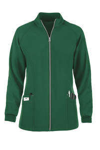 Meilleure qualité femmes fermeture éclair avant échauffement infirmière gommage veste été hôpital gommages à la mode vente chaude gommage échauffement vestes - Product Image 6