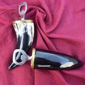 <b>Vintage</b> Buffalo Horn Handle Bottle Opener Unique Handcrafted <b>Kitchen</b> Tool Corkscrews & Openers Housewarming Gift - Product Image 1