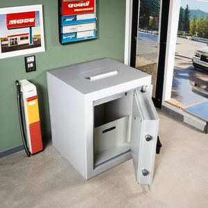 Caja Fuerte Challenger Cash Trap Safe 3 para Gasolineras y Tiendas de Conveniencia, Resistente al Fuego, de Acero, Tamaño Mediano - Product Image 1