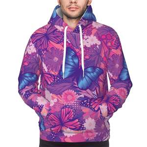 Sweat-shirts en tissu éponge 100% coton de haute qualité, sublimation, logo personnalisé pour hommes et femmes, faible MOQ, vêtements d'hiver avec impression - Product Image 2