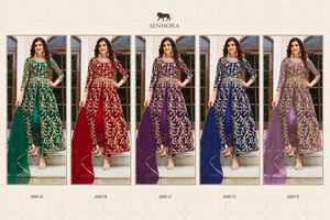 Vestido elegante Vestido de tendencia Mejor Heavy Butter Fly Net Salwar Suit & Dupatta con Dori Codding Bordado Trabajo Mujer Moda - Product Image 6