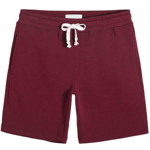 Short de survêtement décontracté en molleton 100% coton pour homme avec poches, motif solide, jogging de salon écologique, imprimé numériquement - Product Image 1