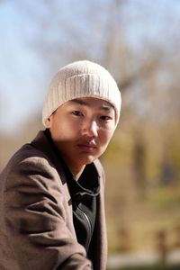 Bonnet d'hiver ajustable en tricot plat MONECO, unisexe, personnalisé, marron, 100% laine de mouton de Mongolie biologique, décontracté quotidien, vente en gros - Product Image 5