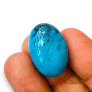 Cabujón ovalado turquesa azul Natural 25x17x11MM Tamaño de 15,20 quilates Piedra preciosa suelta genuina para uso de joyería a precio mayorista - Product Image 2