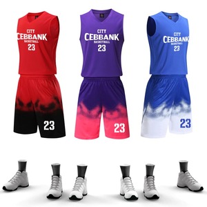 Vente en gros de vêtements de sport de basket-ball grande taille pour hommes uniformes sublimés par BSCI techniques d'impression de broderie maillots en polyester shorts - Product Image 2