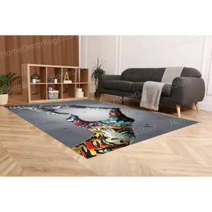 Tapis d'amour fait main, Tapis imprimé, Tapis personnalisés, Tapis avec graffiti d'amour, Tapis fin non tissé - Product Image 3
