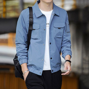 Hot <b>Sale</b> - Men Casual Cargo Jackets Men Windbreaker Cotton Standard Length Jacket Mens Winter Bomber Jacket Khaki - Product Image 2