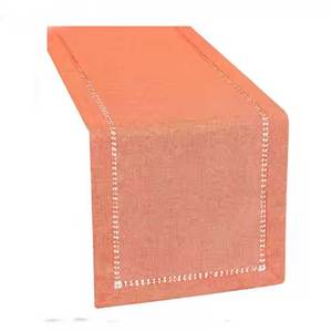 Haute qualité 100% pur coton chemin de Table approvisionnement en vrac blanc fête de mariage brodé fleur imprimé motif tissé Techniques - Product Image 3