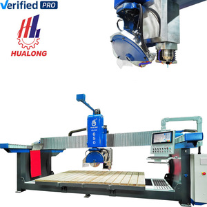 Hualong máy móc HLNC-650 + monoblock CNC cầu Saw đá tự nhiên máy cắt cho đá cẩm thạch thạch anh Countertop chìm phay - Product Image 1