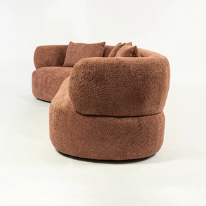 Juego de Sofás Reclinables Tapizados en Madera Sólida de Lujo Moderno, Cómodo y Duradero, Muebles para Sala de Estar, Hogar, Hotel, Escuela - Product Image 4