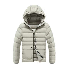 Chaquetas de Invierno de Moda al por Mayor OEM, Logotipo Personalizado, Impermeables, Talla Grande, Chaquetas Acolchadas para Hombre con Cuello Alto y Logotipo Frontal - Product Image 3