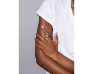 Anillo de Compromiso de Oro Sólido de 14K con Diamantes Blancos Cultivados en Laboratorio, Corte Redondo, Anillo de Eternidad Completo para Mujer, Joyería Fina para Ocasiones Especiales - Product Image 5