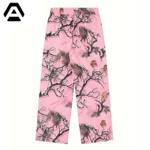 Marcas de color rosa Pantalones de chándal holgados de moda Pantalones de chándal de cintura alta para ropa de calle POR INDUSTRIAS INCREÍBLES - Product Image 5