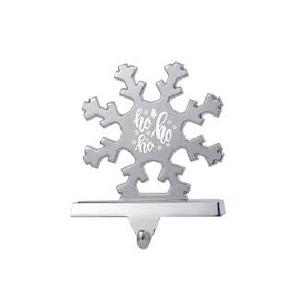 Soportes de calcetín de Navidad para manto Chimenea Copo de nieve de bronce dorado Colgador de soporte Decoraciones navideñas de metal resistente - Product Image 3